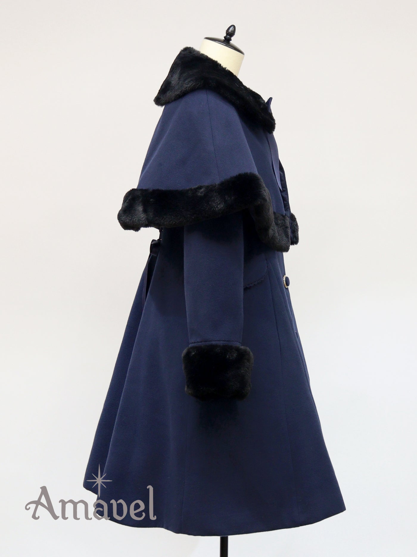 r♡AmavelAmavel Antique Dolly Cape ロングコート ケープコート