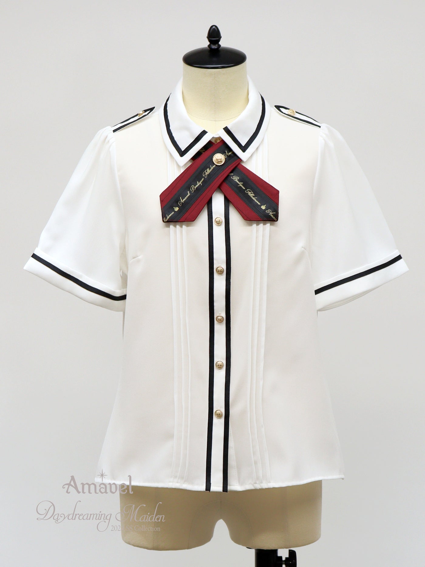 品】Amavel ブラウス(ネイビー) | maltsev-worldwide.com