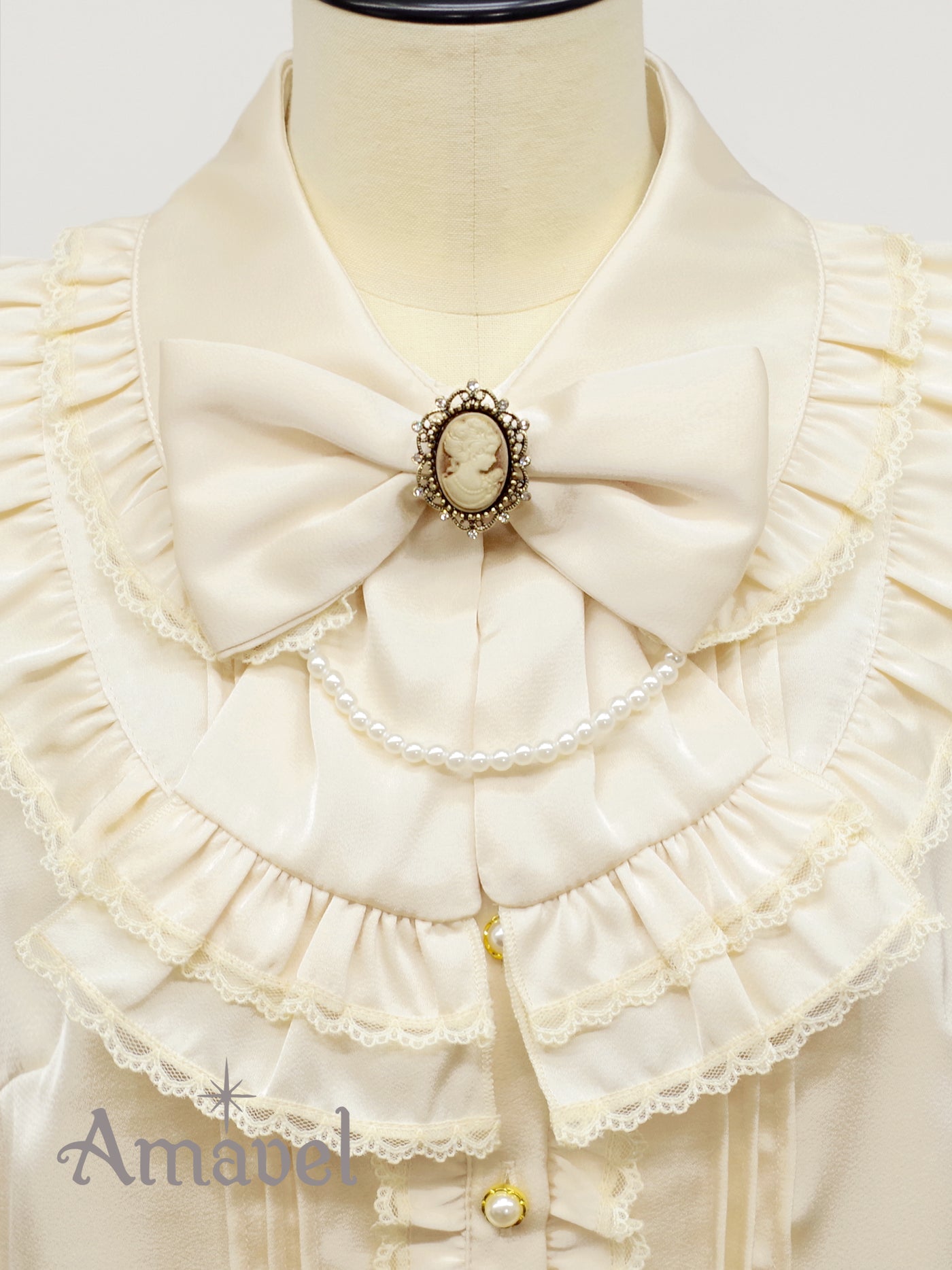 Antique Doll フリルブラウス （8505329549543）– Amavel（アマベル