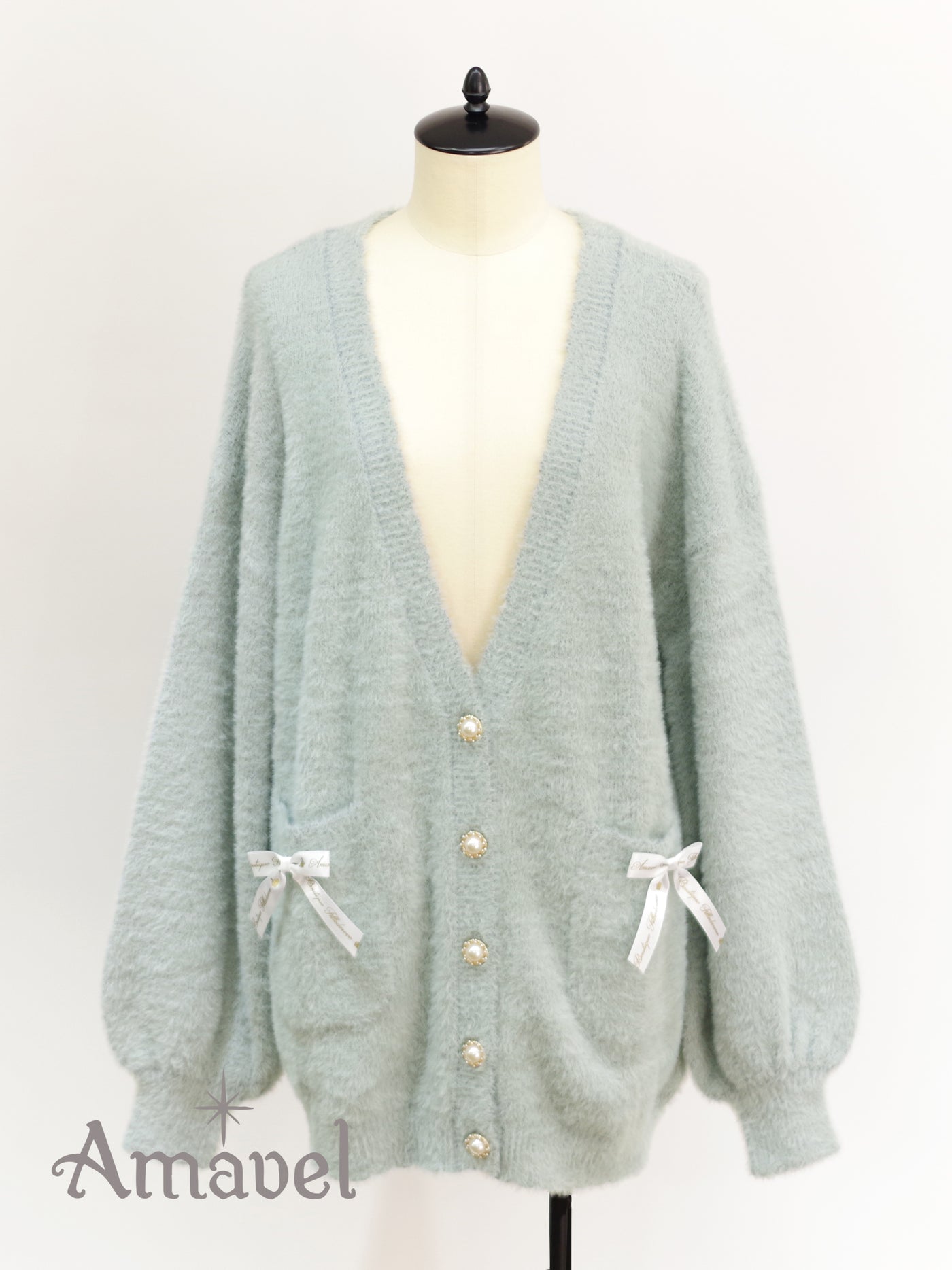 shaggy knit long cardigan （8501728968935）– Amavel（アマベル