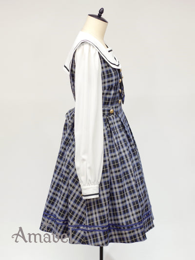 Fantasic School Check Sailor Dress