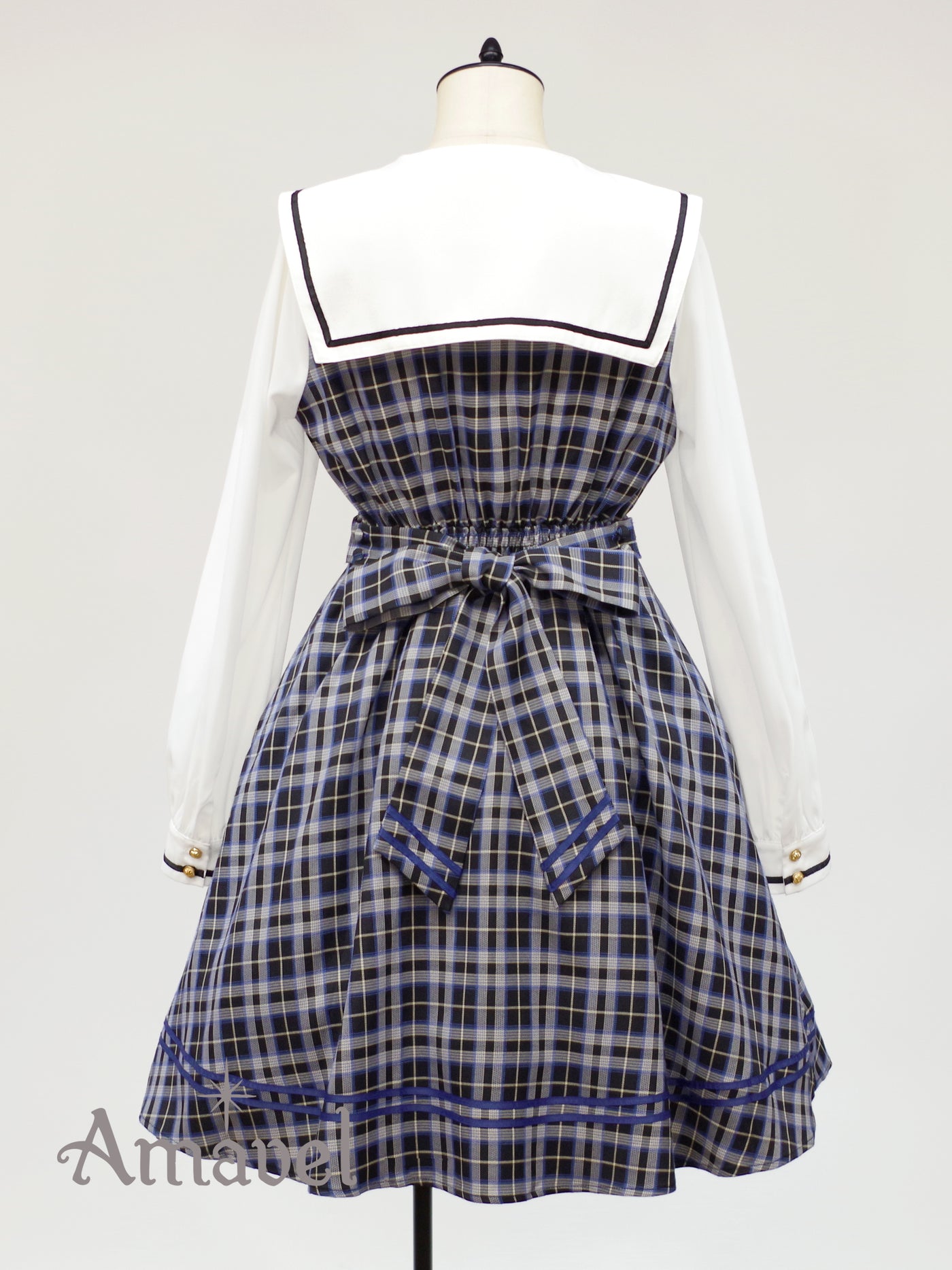 Fantasic School Check Sailor Dress