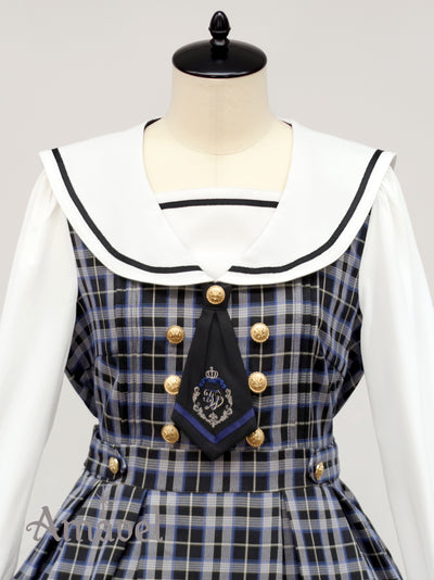 Fantasic School Check Sailor Dress