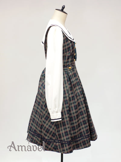 Fantasic School Check Sailor Dress