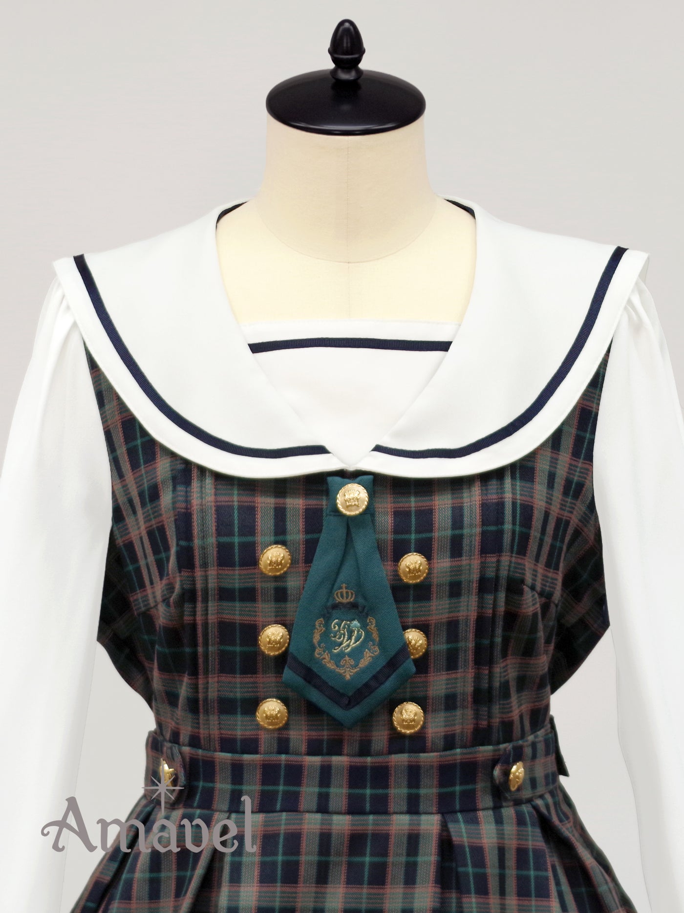 Fantasic School Check Sailor Dress