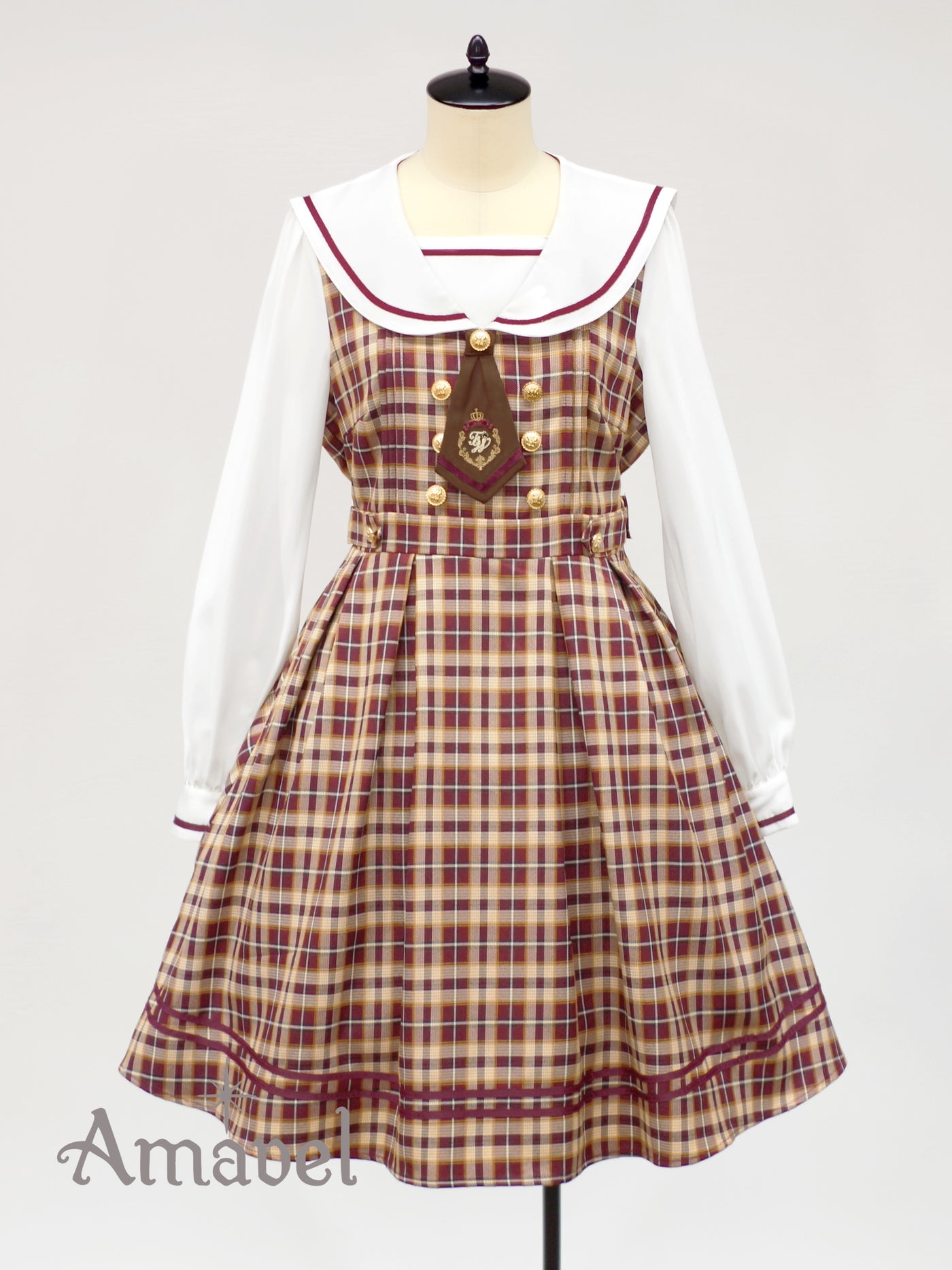 Fantasic School Check Sailor Dress