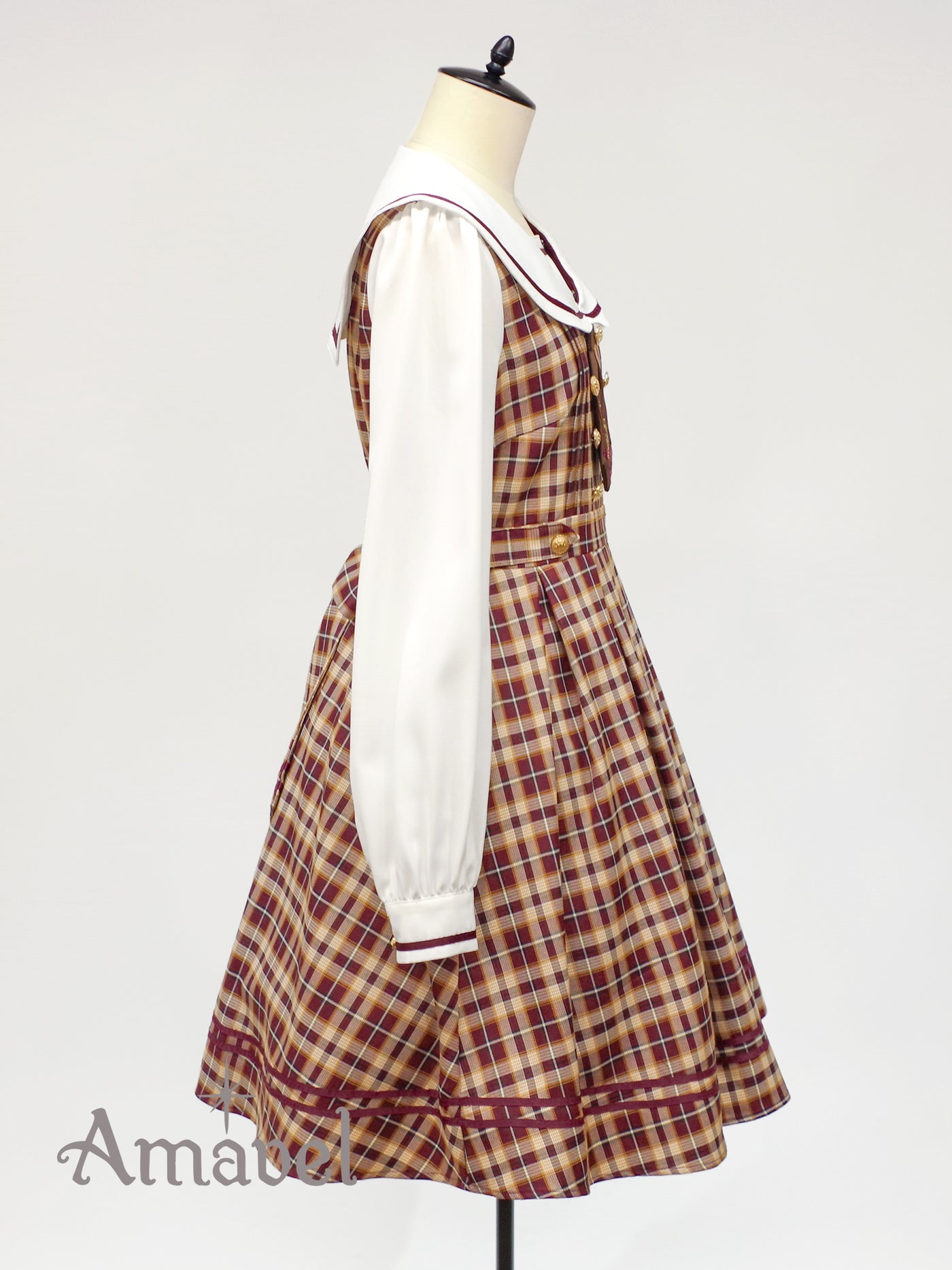 Fantasic School Check Sailor Dress