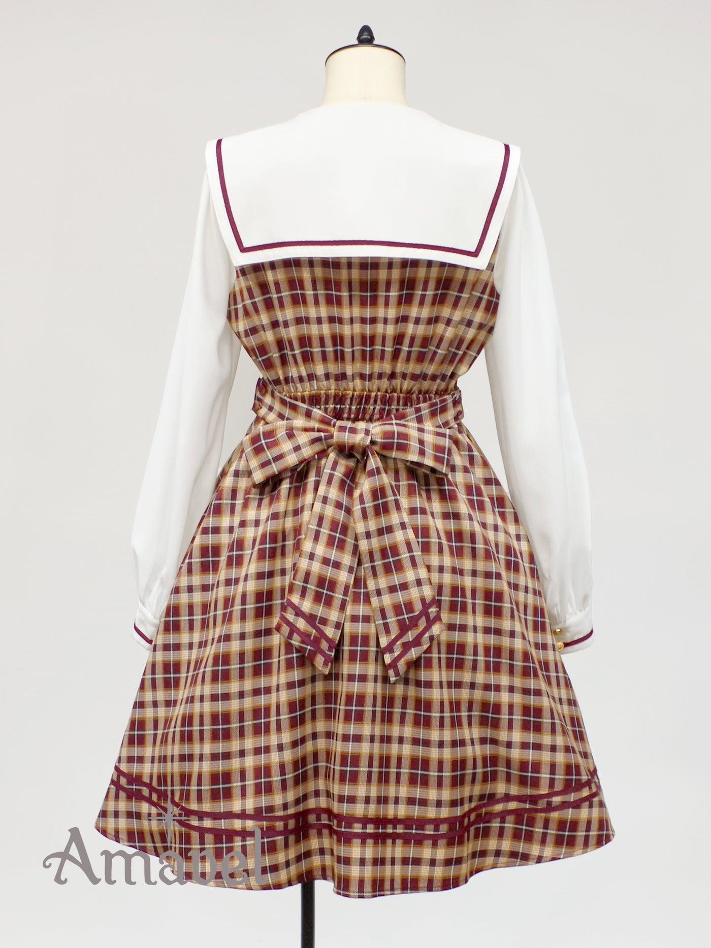 Fantasic School Check Sailor Dress