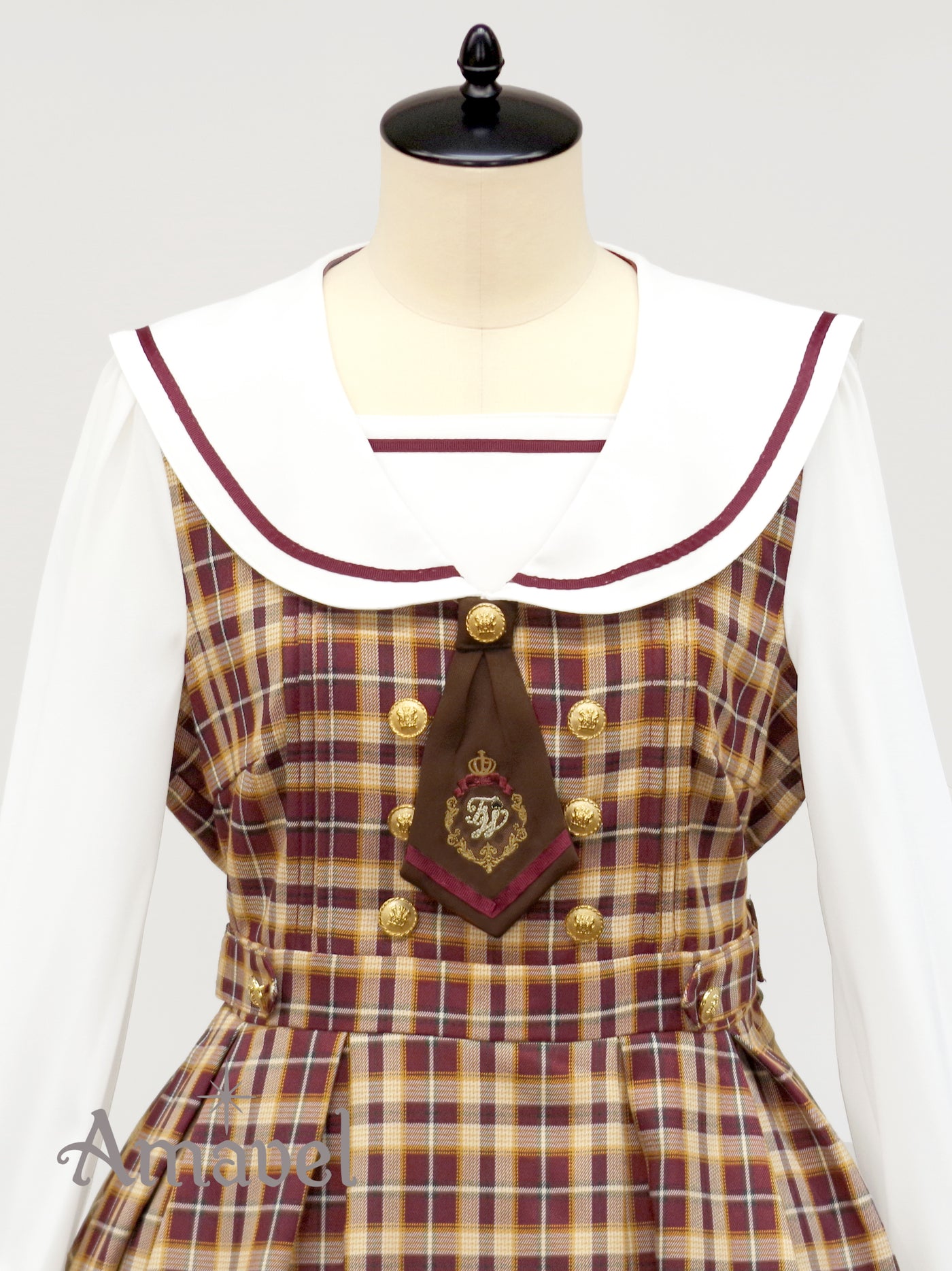 Fantasic School Check Sailor Dress