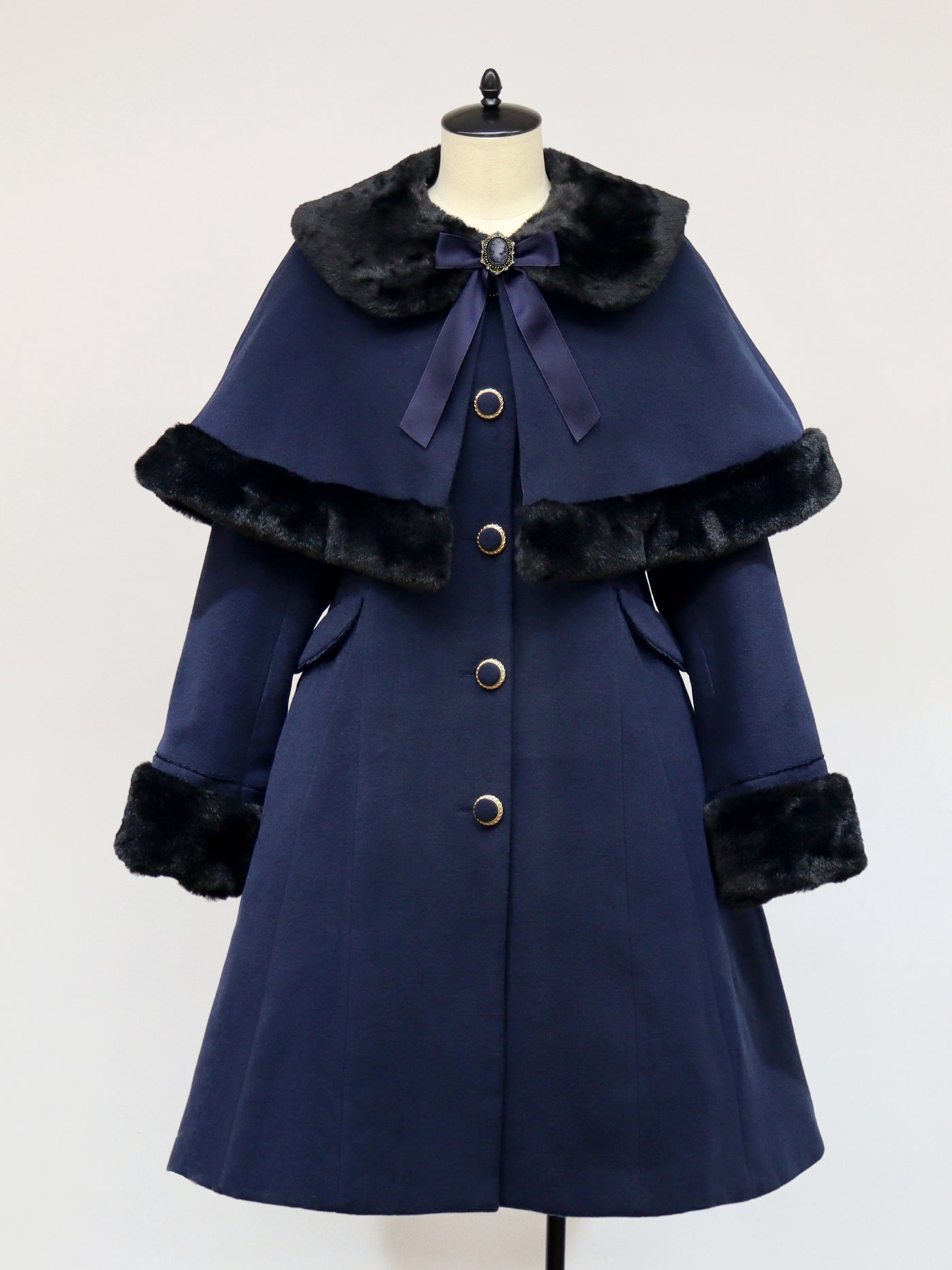 Antique Doll Cape Long Coat