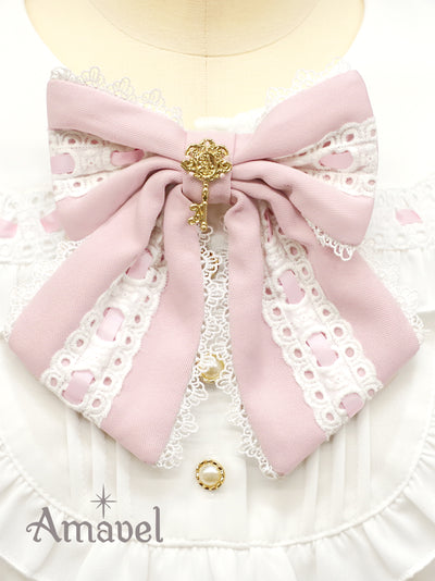 Dreamy Ribbon Wrapping Frill Blouse