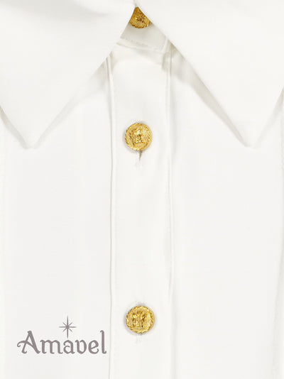 Historical Butler cross-tie blouse