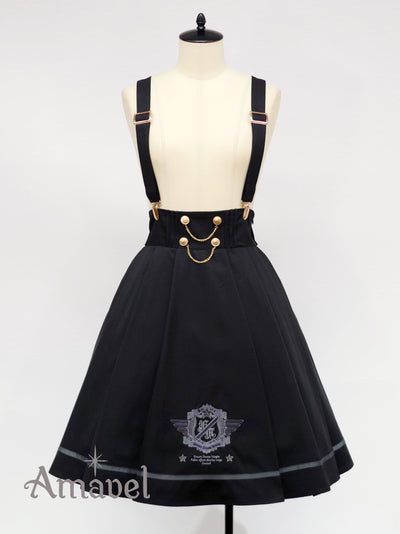 Sergeant Emblem Side Pleated Skirt