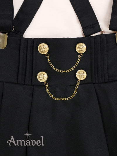 Sergeant Emblem Side Pleated Skirt