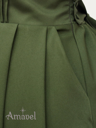 Sergeant Emblem Side Pleated Skirt