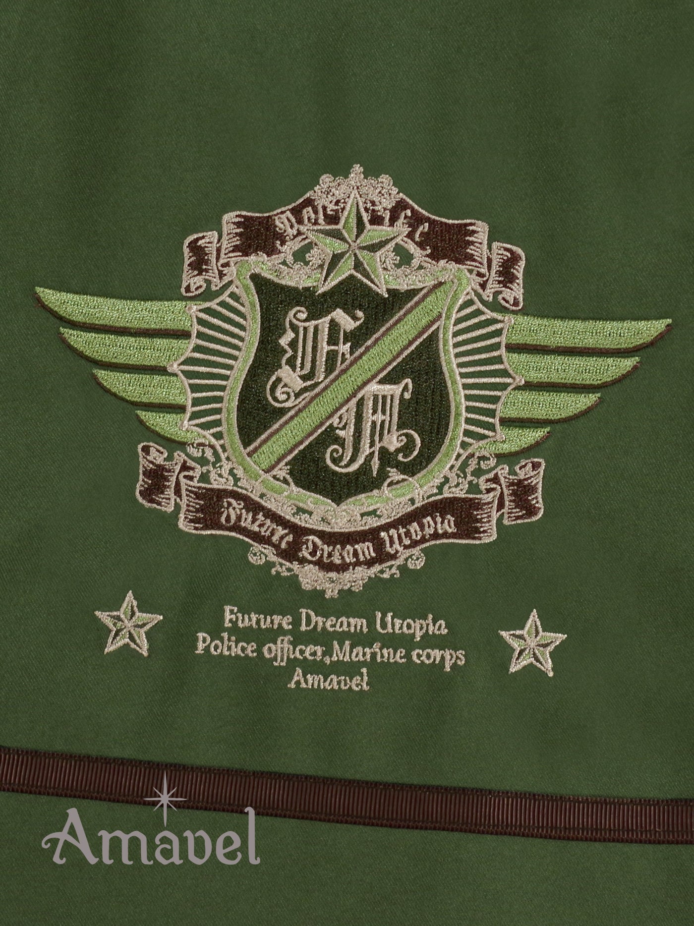 Sergeant Emblem Side Pleated Skirt