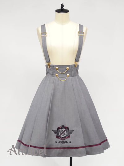 Sergeant Emblem Side Pleated Skirt