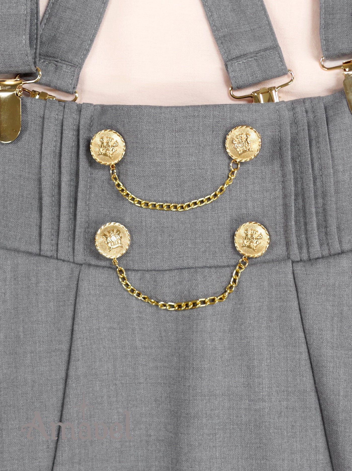 Sergeant Emblem Side Pleated Skirt