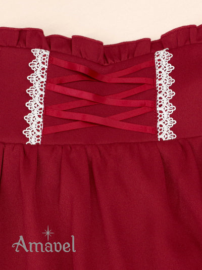 Dreamy Ribbon Wrapping Frill Skirt