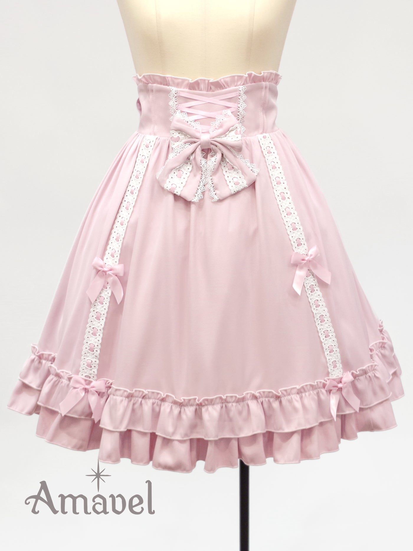 Dreamy Ribbon Wrapping Frill Skirt