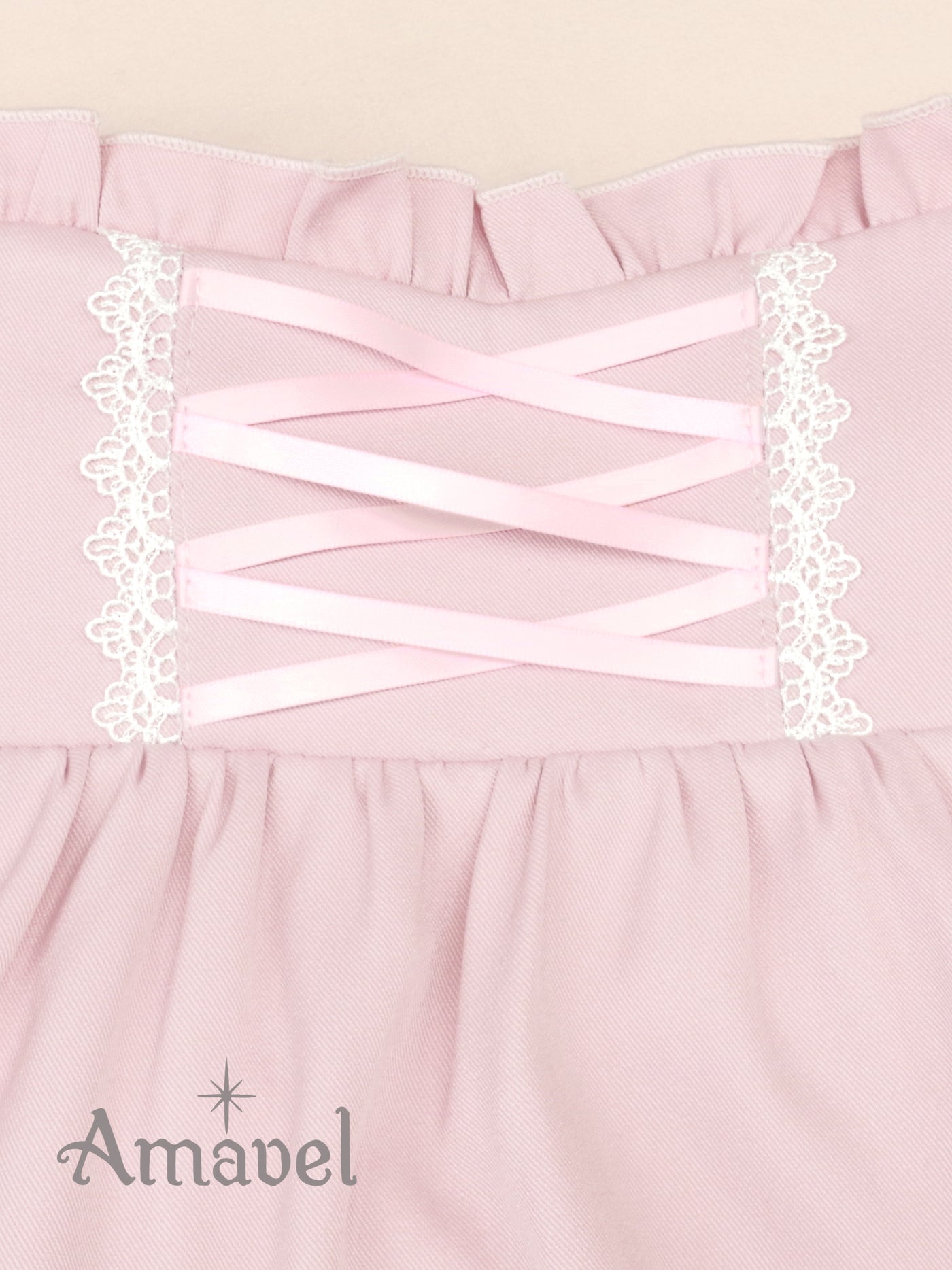 Dreamy Ribbon Wrapping Frill Skirt