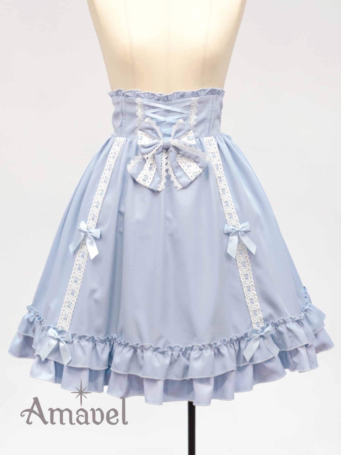 Dreamy Ribbon Wrapping Frill Skirt