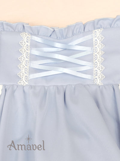 Dreamy Ribbon Wrapping Frill Skirt