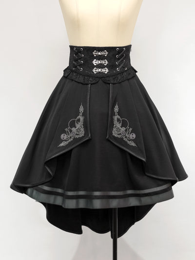 Clock Gear Fishtail Skirt