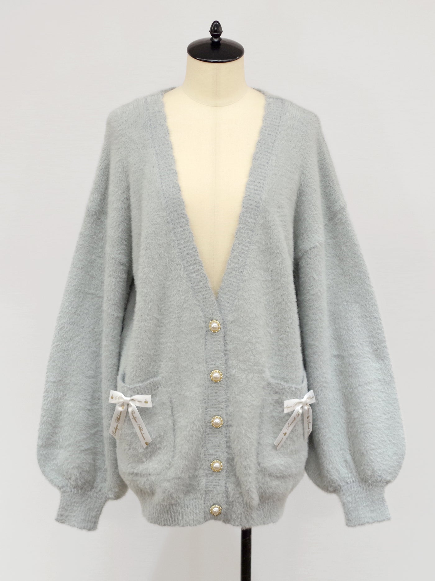 shaggy knit long cardigan