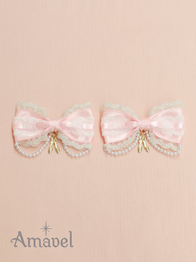 Prima Ballerina Double Ribbon Clip