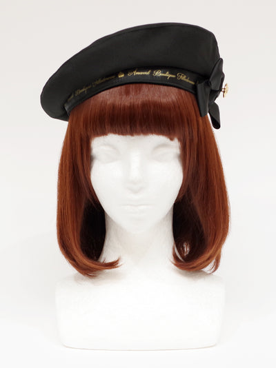 Beret with message ribbon