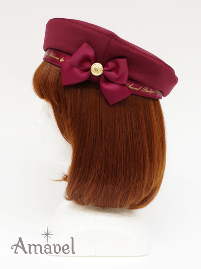 Beret with message ribbon