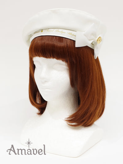 Beret with message ribbon