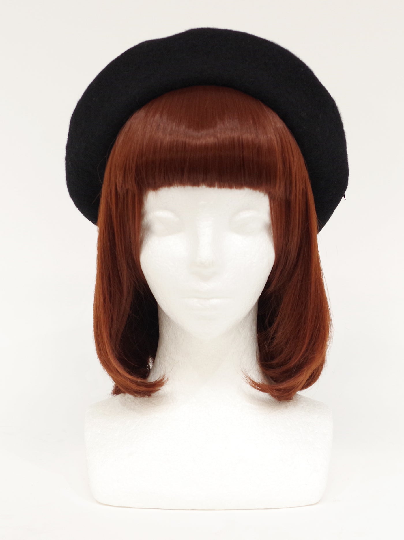 Pearl ribbon felt beret